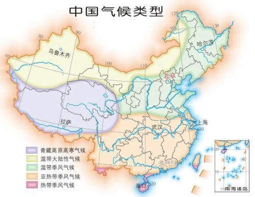 秦岭淮河一线是什么的分界线(秦岭淮河分界线地图)插图3