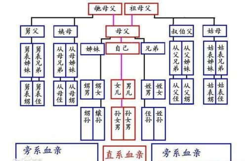 辈分称呼大全排列图 (祖宗十八代称呼)插图2