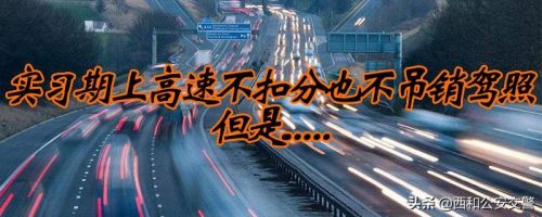 实习期上高速怎么处罚(实习期上高速有什么要求)插图