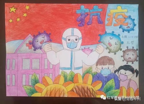 有关疫情的绘画手抄报2022(疫情的绘画手抄报)插图15