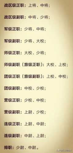 军衔等级肩章排列图片(军衔等级胸牌排列图片)插图3