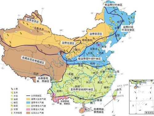 秦岭淮河一线是什么的分界线(秦岭淮河分界线地图)插图4