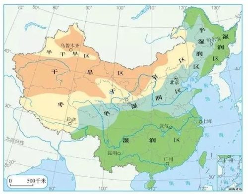 秦岭淮河一线是什么的分界线(秦岭淮河分界线地图)插图2