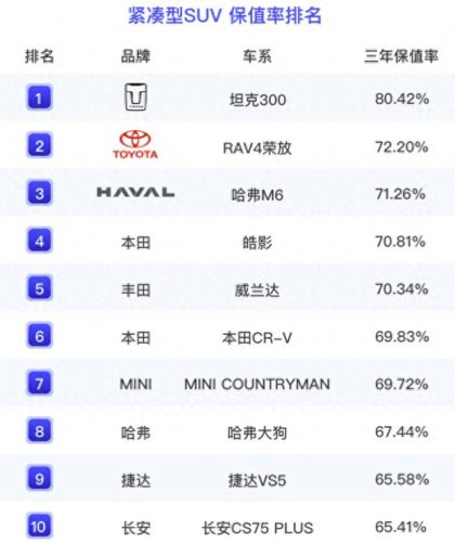 十大最保值suv车排行榜国产(十大最保值中大型suv)插图5