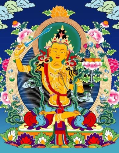 文殊菩萨心咒108遍回向孩子(诵完文殊菩萨108遍怎么回向给孩子)插图3