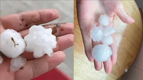 上海天气预报 冰雹(上海迎来暴雨 冰雹)插图