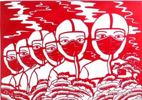抗疫情绘画作品33幅(抗疫情绘画水粉作品)插图