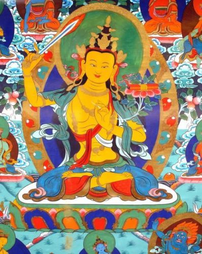 文殊菩萨心咒108遍回向孩子(诵完文殊菩萨108遍怎么回向给孩子)插图