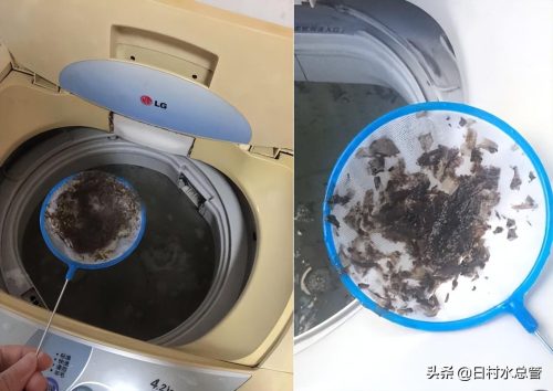 洗衣机里有小褐色碎片怎么清理(洗衣机里有小褐色碎片怎么办)插图2
