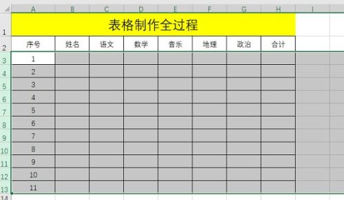 Excel表格制作(excel不规则表格怎么制作)插图9