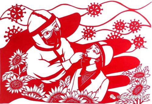 抗疫情绘画作品33幅(抗疫情绘画水粉作品)插图14