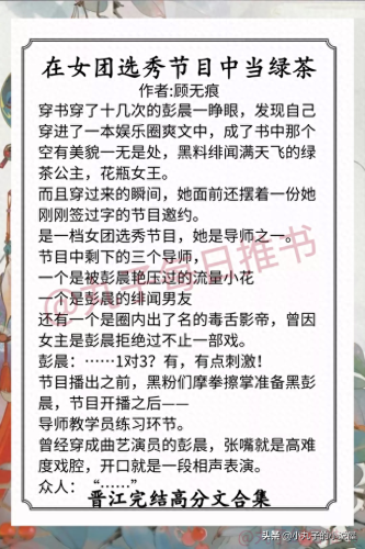 晋江十大高质量小说排行榜(晋江文学网评分高的小说)插图8