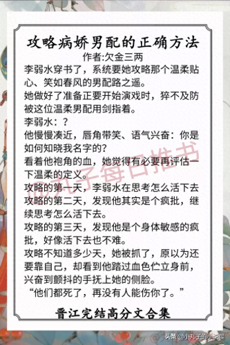 晋江十大高质量小说排行榜(晋江文学网评分高的小说)插图