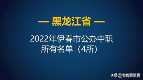 伊春中专技校排名前十(伊春中专和技校哪个好)插图1