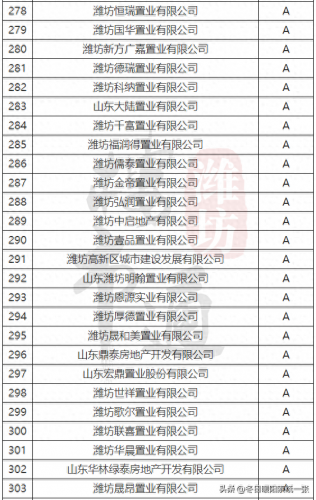 潍坊楼市等级排名前十(潍坊五个区的房价排行)插图11