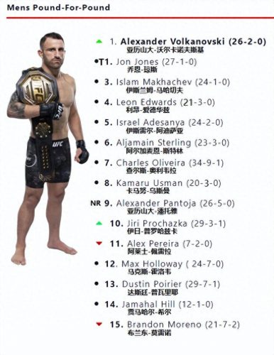 羽量级ufc排名前十(ufc中国人排名)插图1