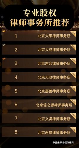股权纠纷律师排名前十(股权纠纷可以不请律师吗)插图