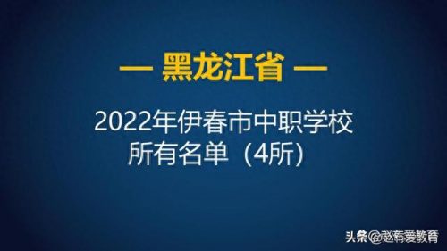 伊春中专技校排名前十(伊春中专和技校哪个好)插图