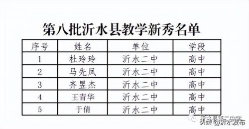 沂水二中教师排行榜(沂水一中最出名的老师)插图2