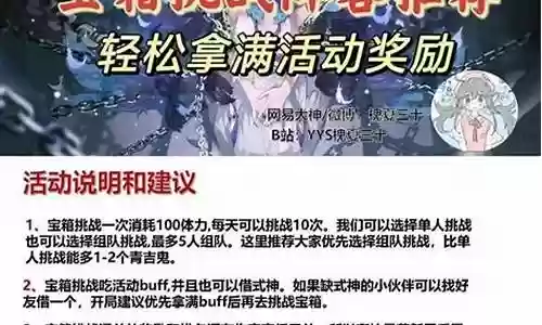 挑战实木宝箱阵容搭配插图