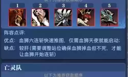 战争传说前期阵容搭配插图