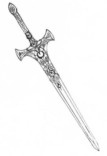 冷武器手绘图插图1