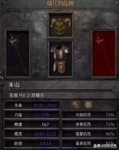 佣兵装备暗黑2插图1