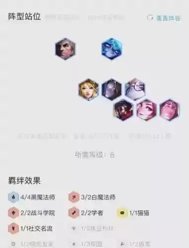 云顶阵容黑白插图