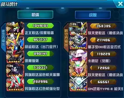 敢达决战阵容搭配插图