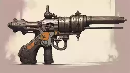 动漫蒸汽朋克武器插图