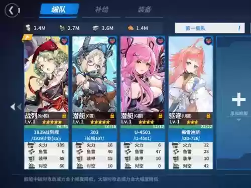战舰少女阵容搭配插图