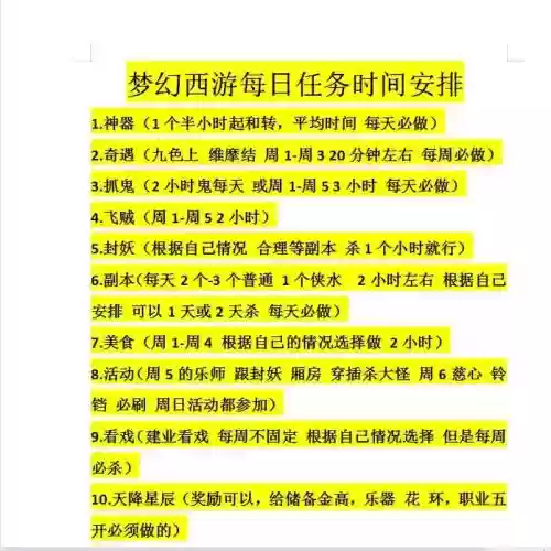 梦幻西游副本时间安排插图1