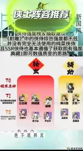 最强侠客阵容插图