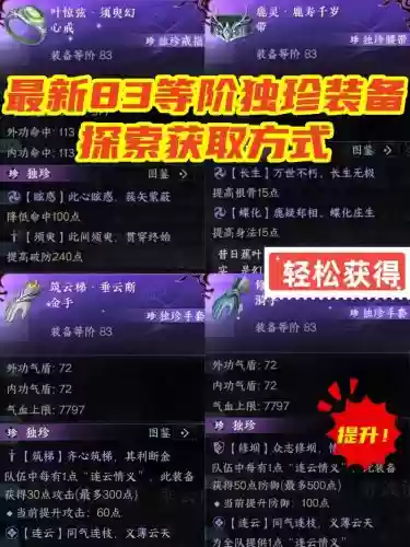 逆水寒装备稀有划分插图