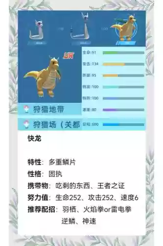 快龙进化什么技能_1插图