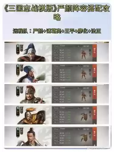 严颜最强阵容_1插图