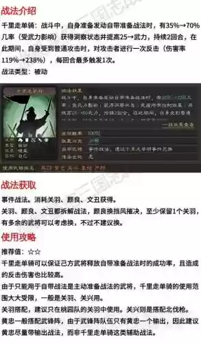 千里走单骑战法搭配阵容插图1