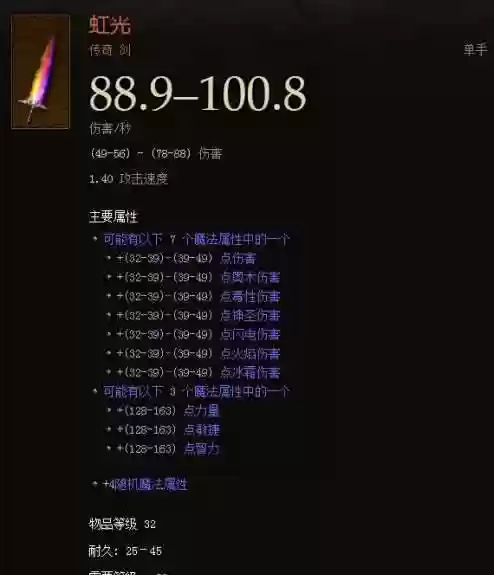 暗黑3彩虹剑是白色装备插图