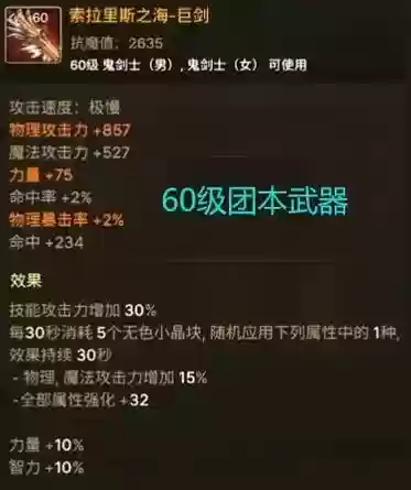 60级装备满攻击_1插图