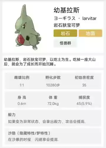口袋妖怪究极日月班吉拉斯技能_1插图