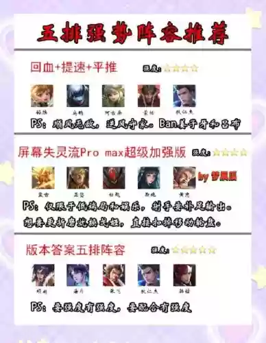 5社交名流阵容搭配6.5_1插图