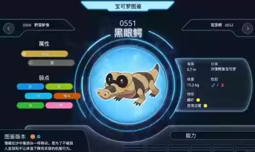 黑二黑眼鳄技能表_1插图1