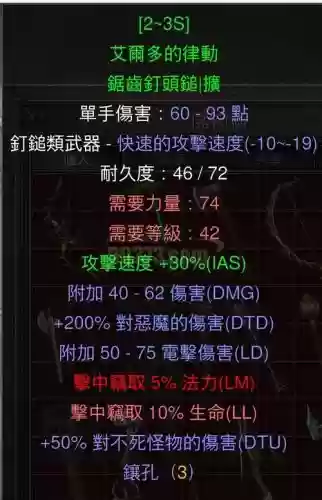 暗黑2套装武器带孔插图