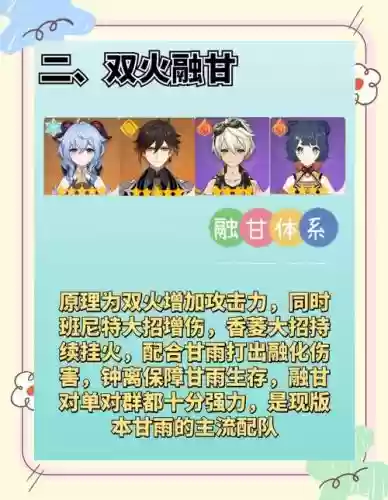 甘雨c阵容搭配插图