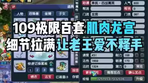 梦幻西游109龙宫什么套装好,梦幻109龙宫百套属性插图1 梦幻西游109龙宫什么套装好,梦幻109龙宫百套属性插图1